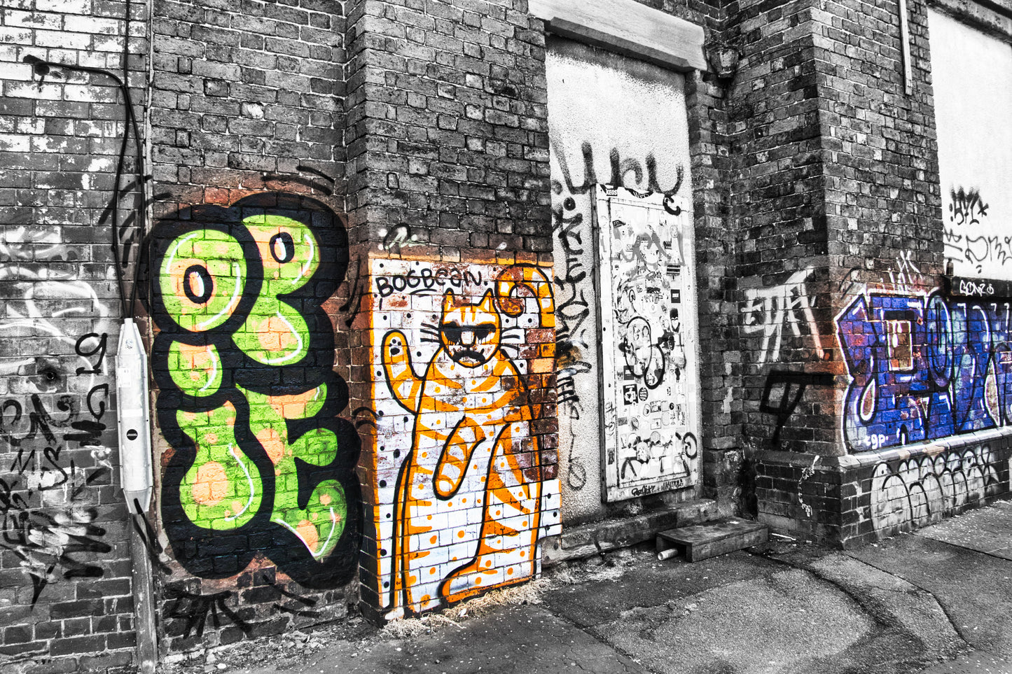 Liverpool Baltic Triangle Photo and Images -Liverpool Graffiti - Bob - PTI07431 - Photo by Photographer Martin Fisher - Picture The Image