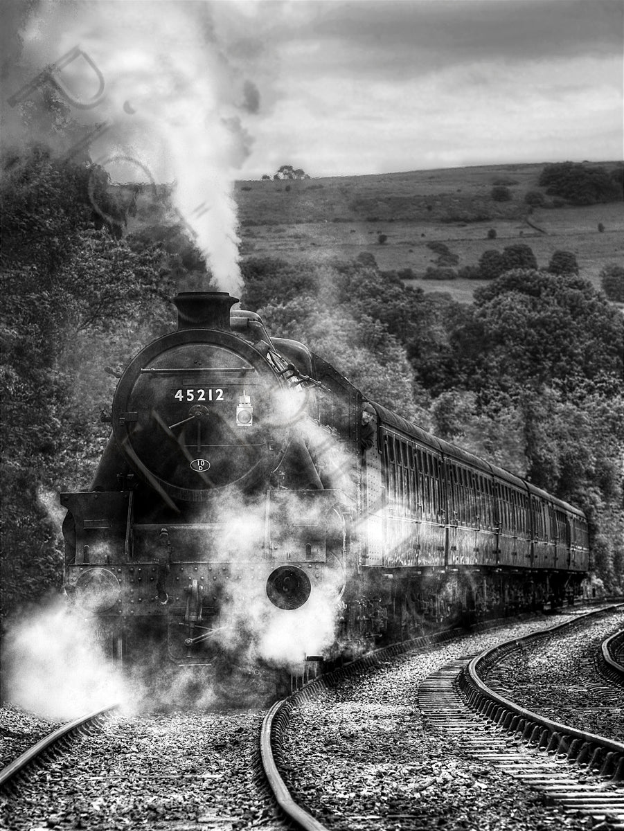 Black 5 Number 45212 on the NYMR - Photo - Photographer Darron Matthews