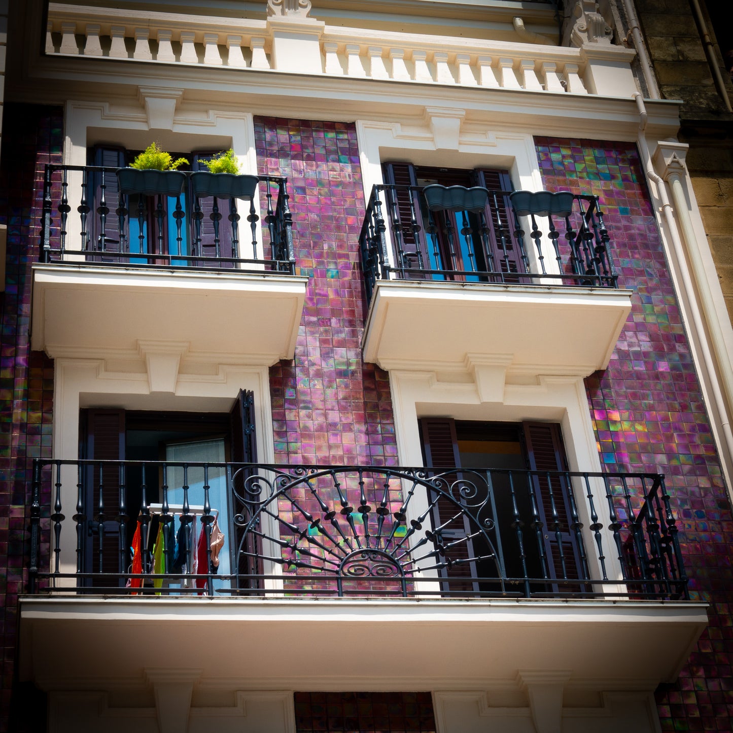 Purple Balcony - Photo - Photographer Martin Fisher