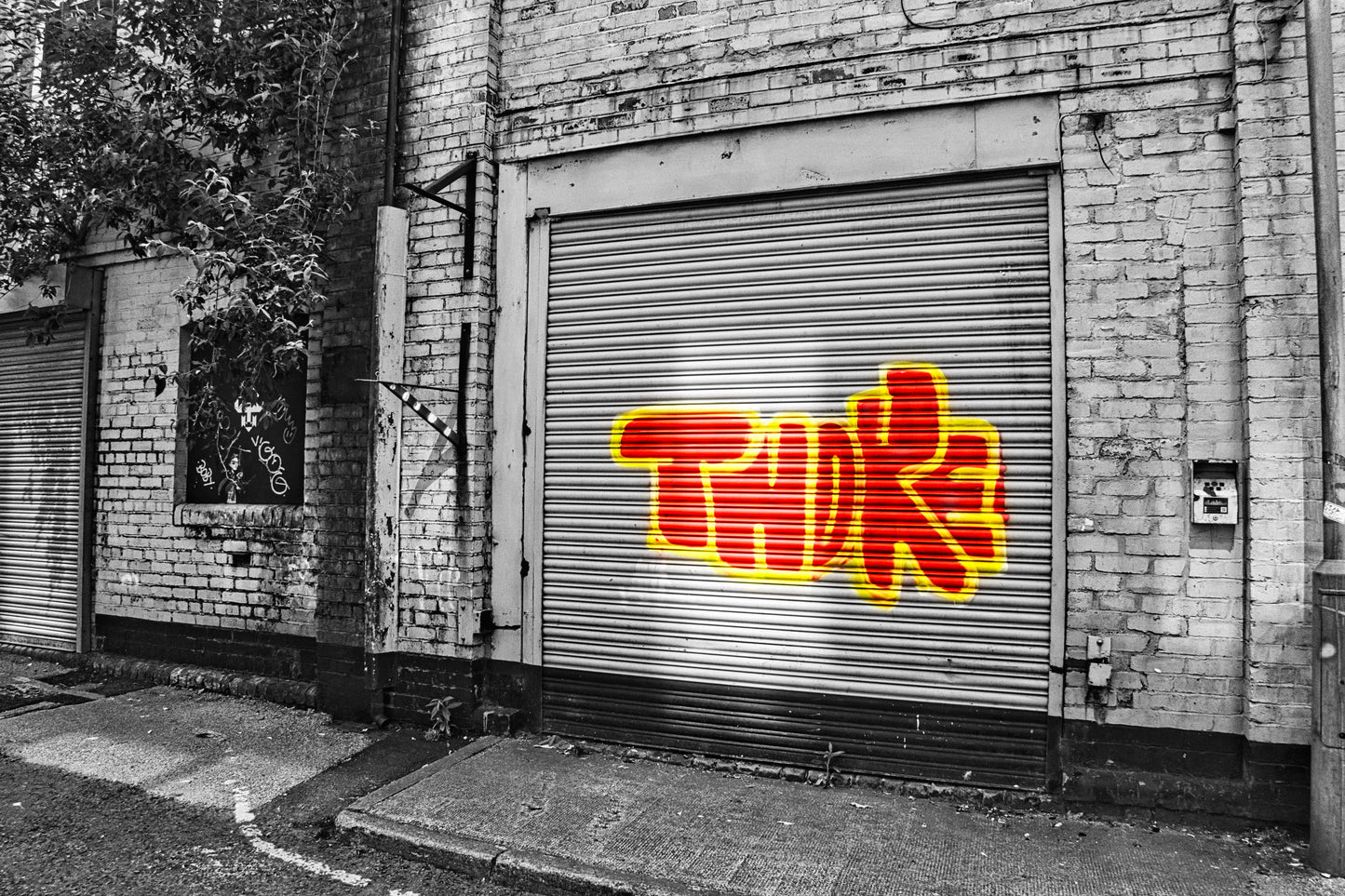 Liverpool Baltic Triangle Photo and Images -Liverpool Graffiti - Garage Door - PTI07473 - Photo by Photographer Martin Fisher - Picture The Image