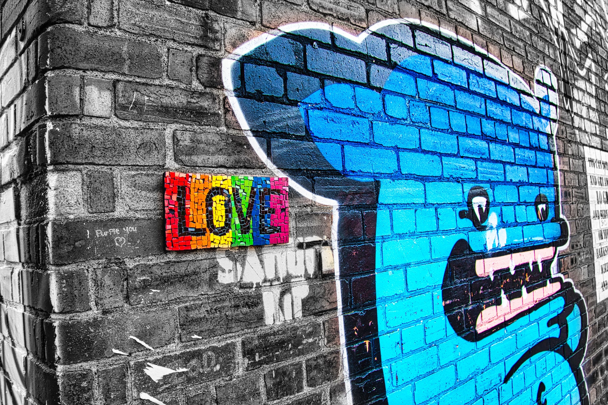 Liverpool Baltic Triangle Photo and Images -Liverpool Graffiti - Love Grrrr - PTI07285 - Photo by Photographer Martin Fisher - Picture The Image