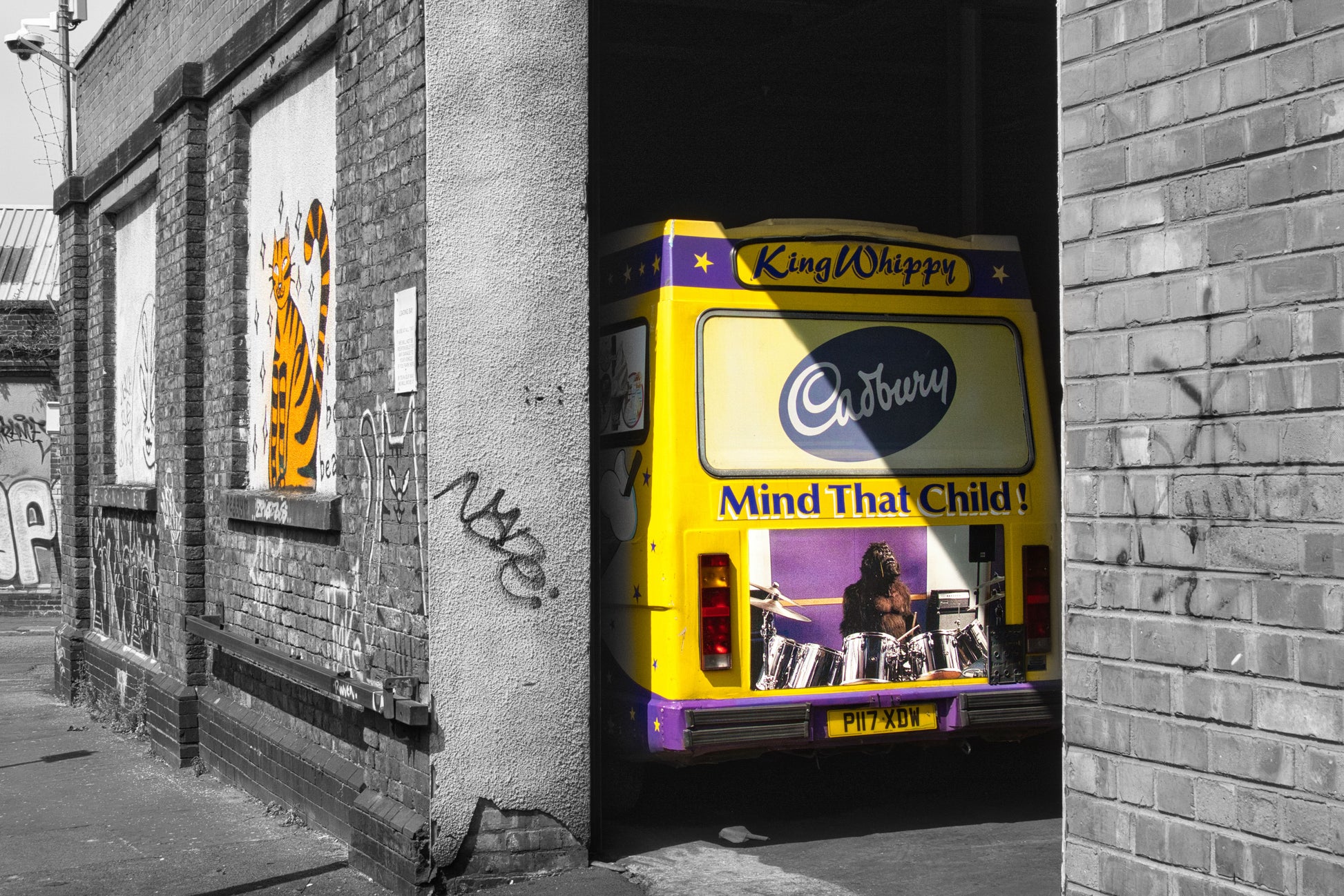 Liverpool Baltic Triangle Photo and Images -Liverpool Graffiti - The Ice Cream Van - PTI07417 - Photo by Photographer Martin Fisher - Picture The Image