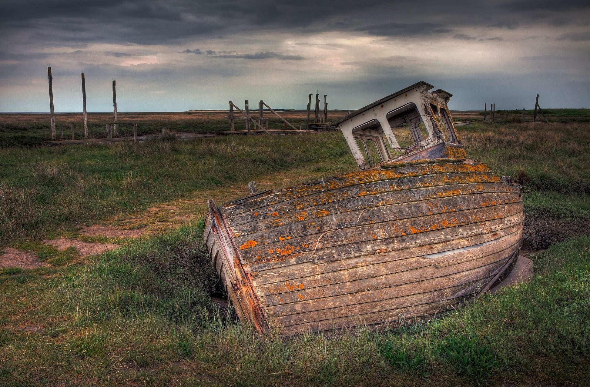 Abandoned on Thornham Marsh - Photo - Photographer Darron Matthews