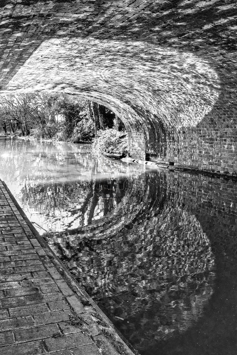 B&W Canal Reflections - Photo - Photographer Martin Fisher